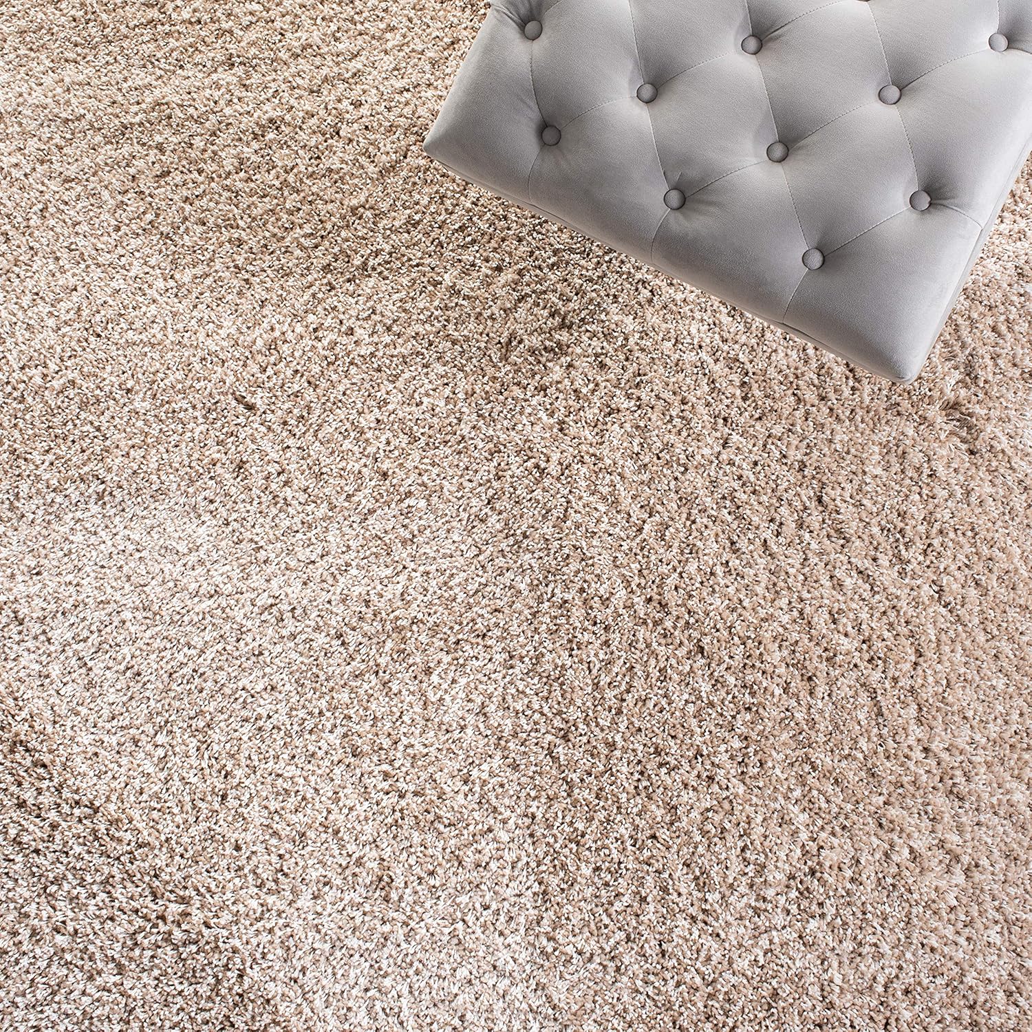 SAFAVIEH Area Rug 8x10 - California Shag Collection - Large - Beige, Non-Shedding & Easy to Clean, Ultra Plush Thick Pile, Ideal for Living Room, Bedroom, Dining Space (SG151-1313) - Image 8
