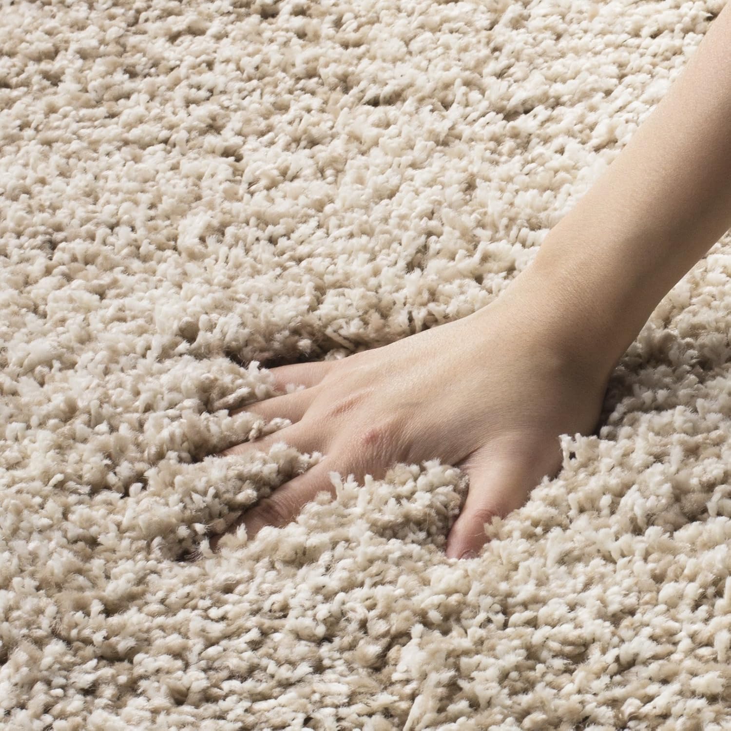 SAFAVIEH Area Rug 8x10 - California Shag Collection - Large - Beige, Non-Shedding & Easy to Clean, Ultra Plush Thick Pile, Ideal for Living Room, Bedroom, Dining Space (SG151-1313) - Image 10